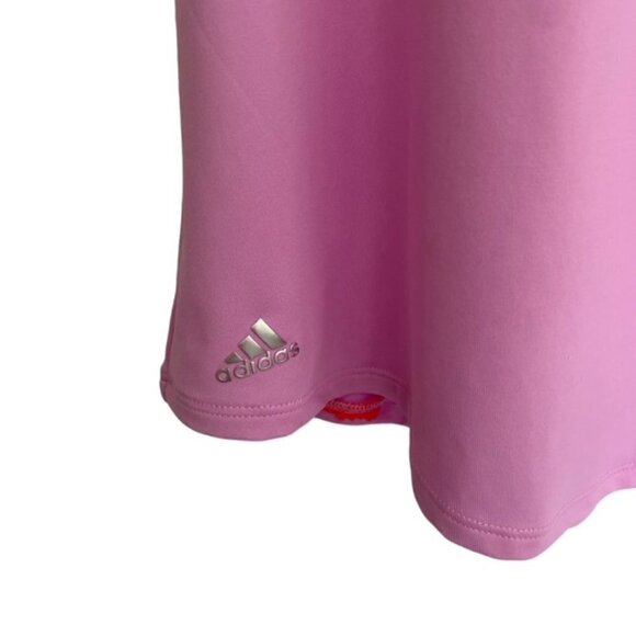 Adidas Essentials 3 Stripe Sleeveless Polo Top Medium - Picture 4 of 5